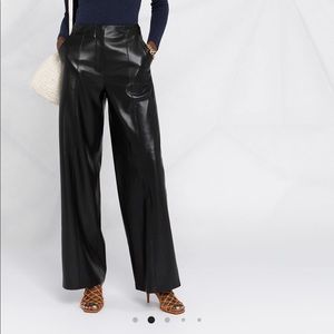 Nanushka Namas high waisted vegan leather pants